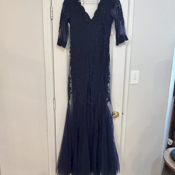 Navy Evening Gown by Marsoni - Picture 3 of 5